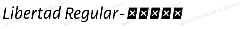 Libertad Regular字体转换